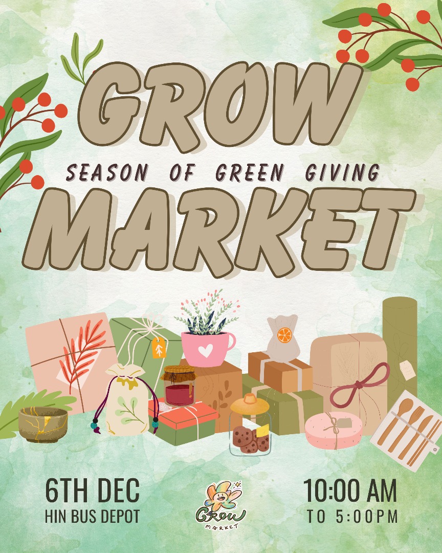♻ GROW Market: Season of Green Giving is your chance to recycle and make a difference!